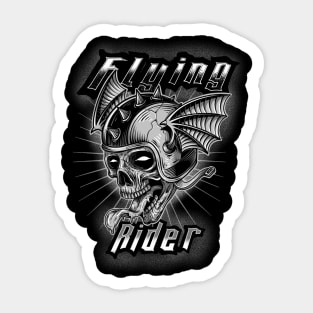 Flying Rider Skull Sticker